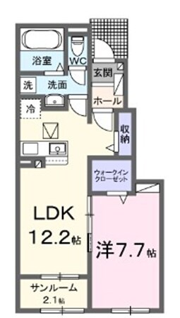 余部駅 徒歩42分 1階の物件間取画像